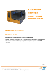 TTDS-256 T200 Ident printer.pub