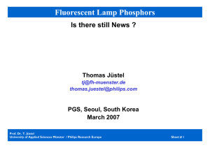 Fluorescent Lamp Phosphors