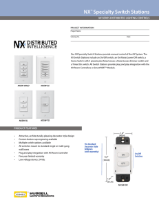 NX Specialty Switches Spec Sheet