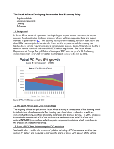 The South African Developing Automotive Fuel Economy