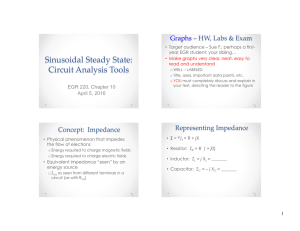 Sinusoidal Steady State: Circuit Analysis Tools