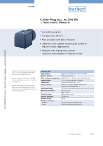 Cable Plug acc. to DIN EN 175301-803, Form A