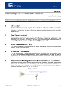 AN98567 - Understanding Load Capacitance and Access Time