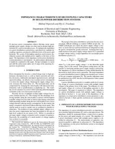 impedance characteristics of decoupling