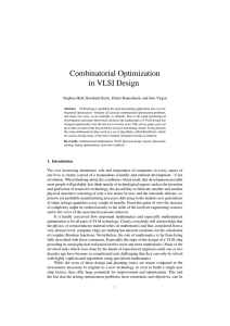 Combinatorial Optimization in VLSI Design
