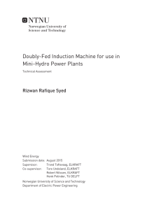 Doubly-Fed Induction Machine for use in Mini