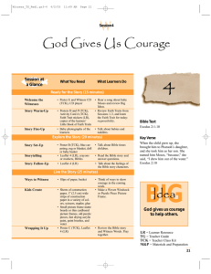 God Gives Us Courage