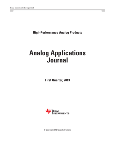 1Q 2013Issue Analog Applications Journal