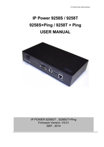 IP Power 9258S / 9258T 9258S+Ping