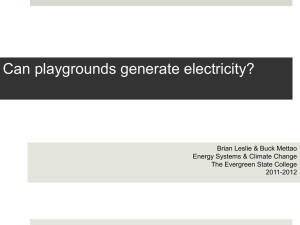 Can playgrounds generate electricity?