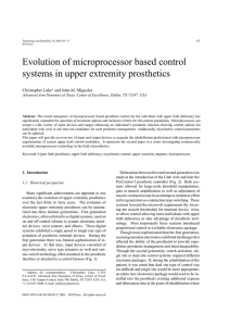 Evolution of microprocessor based control systems in upper