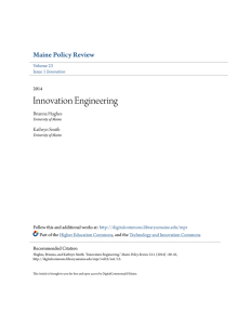 Innovation Engineering - DigitalCommons@UMaine