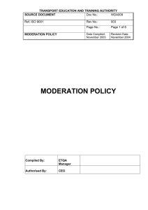 moderation policy