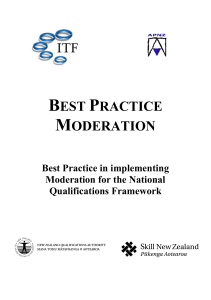 Best Practice Moderation