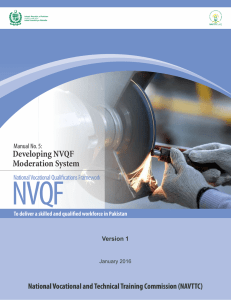 Manual on Developing NVQF Moderation System
