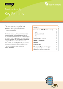 Key Features - Just Retirement