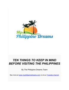 ten things to keep in mind before visiting the philippines