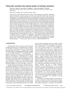 Third-order nonlinear time domain probes of solvation dynamics