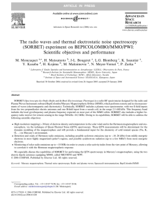 The radio waves and thermal electrostatic noise spectroscopy