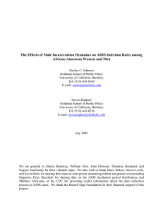 Black Male Incarceration Rates and the Relatively High Rate of