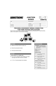 JUNCTION BOXES - Armstrong Fluid Technology