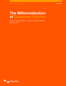 The Millennialization of Customer Service