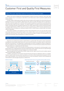 Customer First and Quality First Measures