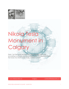 Nikola Tesla Monument in Calgary