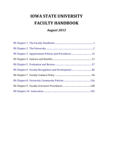 iowa state university faculty handbook