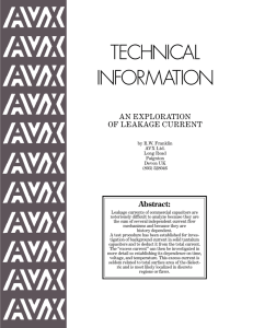 An Exploration of Leakage Current