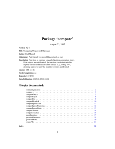Package `compare`