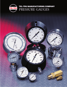 pressure gauges - Tel-Tru Manufacturing Company