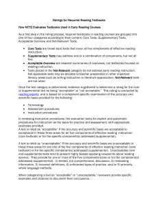 Textbooks - National Council on Teacher Quality