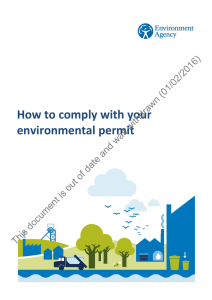 How to comply with your environmental permit