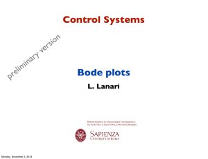 Control Systems Bode plots