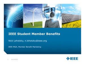 IEEE Student Member Benefits