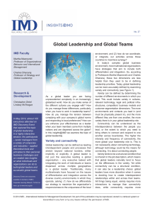 Global Leadership and Global Teams