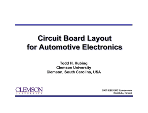 Circuit Board Layout for Automotive Electronics