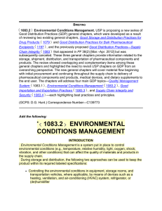 1083.2 ENVIRONMENTAL CONDITIONS MANAGEMENT