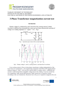 3-Phase Transformer magnetization current test