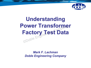 Understanding Power Transformer Factory Test Data