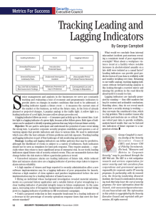 Tracking Leading and Lagging Indicators