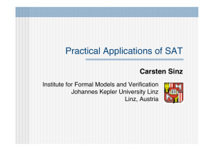 Practical Applications of SAT