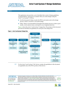 Arria V and Cyclone V Design Guidelines