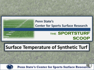Surface Temperature of Synthetic Turf