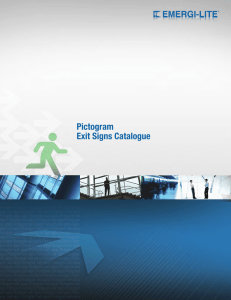 Pictogram Exit Signs Catalogue - Emergi-Lite