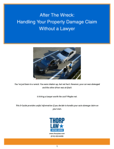 After The Wreck: Handling Your Property Damage