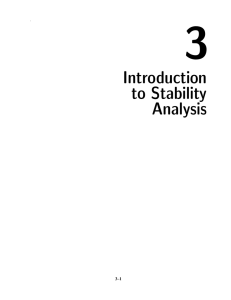 Introduction to Stability Analysis