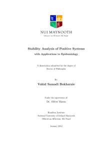 Stability Analysis of Positive Systems