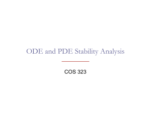 ODE and PDE Stability Analysis